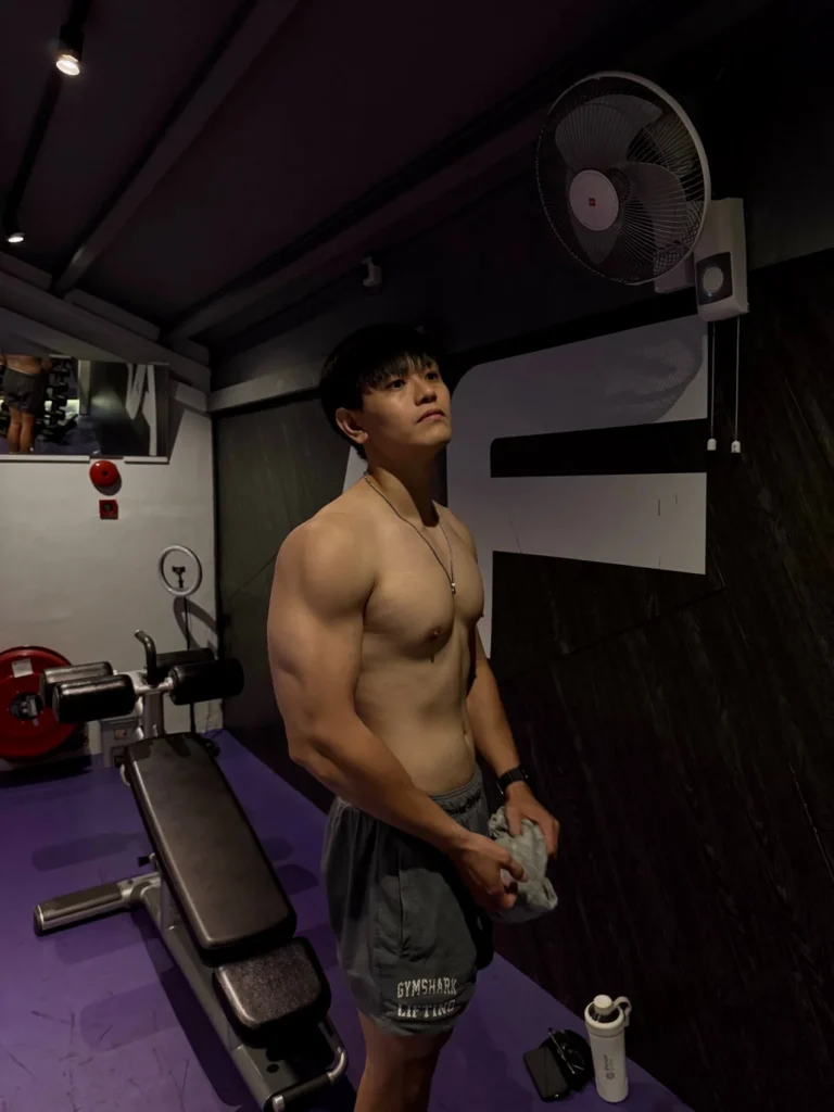 Bron in the gym after finding a sustainable approach to training
